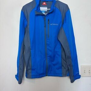 Columbia Men's Vibrant Blue and Charcoal Jacket